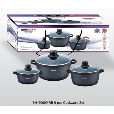 Набір каструль Bohmann 3 шт. (6006-MRB-BH)