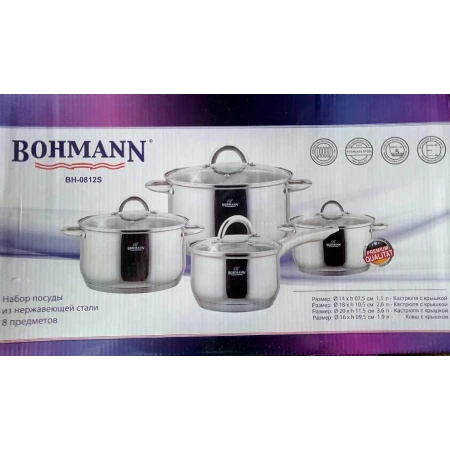 Набор кастрюль Bohmann 4 шт. (0812S-BH)