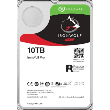 Жесткий диск Seagate IronWolf Pro 3.5" SATA III 10ТБ (ST10000NE000)