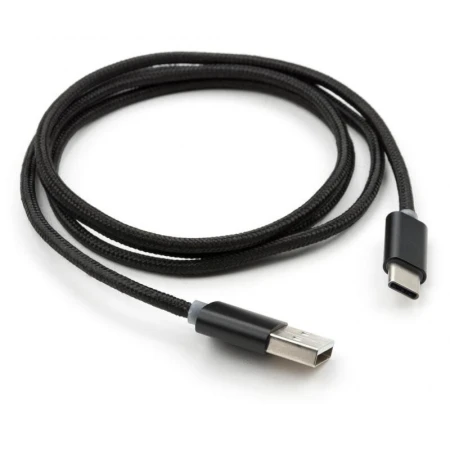 Кабель Vinga USB Type A - USB Type C 1 м USB 2.0 (VCPDCTCLED1BK)