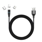 Кабель ColorWay USB Type A - Micro-USB USB Type C Apple Lightning 1 м (CW-CBUU038-BK)