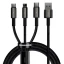 Кабель BASEUS USB Type A - Micro-USB USB Type C Apple Lightning 1.5 м (CAMLTWJ-01)