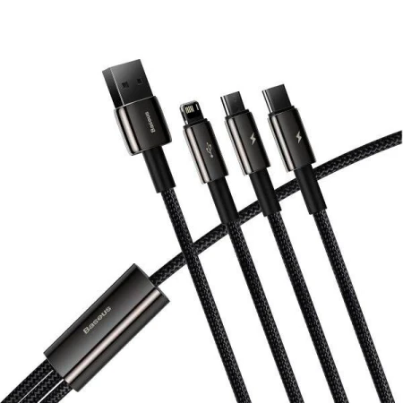 Кабель BASEUS USB Type A - Micro-USB USB Type C Apple Lightning 1.5 м (CAMLTWJ-01)