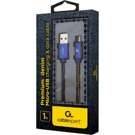 Кабель Cablexpert USB Type A - Micro-USB 1 м USB 2.0 (CC-USB2J-AMmBM-1M-BL)