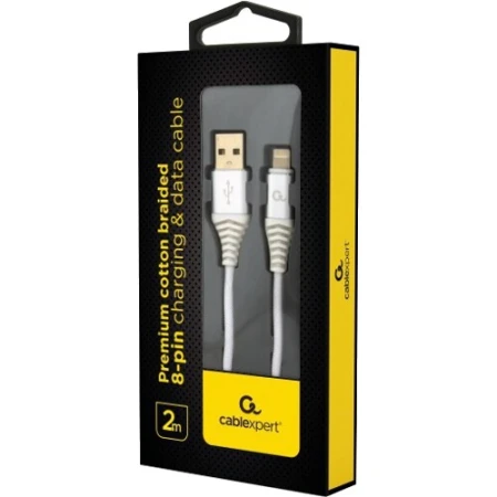 Кабель Cablexpert USB Type A - Apple Lightning 2 м USB 2.0 (CC-USB2B-AMLM-2M-BW2)
