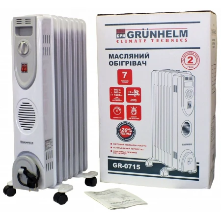 Масляный обогреватель Grunhelm (GR-0715)