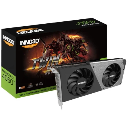 Відеокарта Inno3D GeForce RTX 4060 Ti 8GB Twin X2 (N406T2-08D6-171153N)