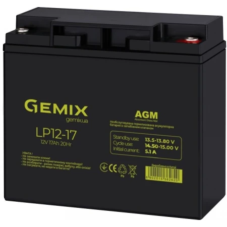 Акумуляторна батарея Gemix 17 Аг AGM 12 В (LP1217)
