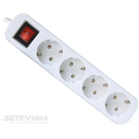 Мережевий фільтр Defender 1,8м 4-розеточний EU (99237)