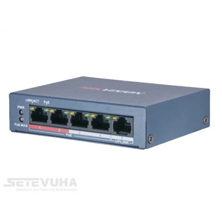 Коммутатор Hikvision PoE (DS-3E0105P-E/M(B))