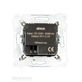 Розетка Simon двойная (DC2USB.01/48)