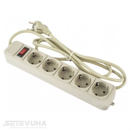 Мережевий фільтр Logan 1,8м 5-розеточний EU (SFG3-1.8)
