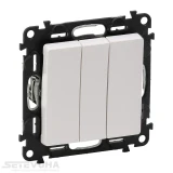 Выключатель Legrand  3-клавишный 10 А (752403)