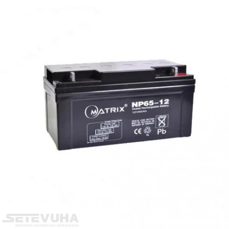 Аккумуляторная батарея Matrix 65 Ач AGM 12 В (NP65-12)
