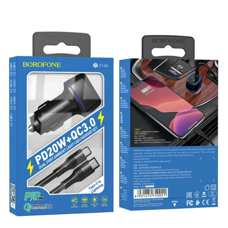 Зарядний пристрій Borofone (BZ14ACLB)