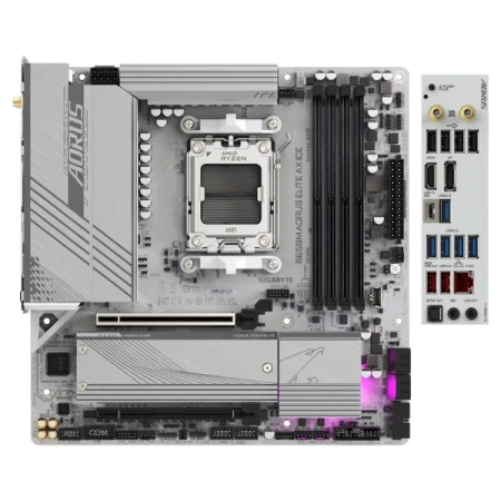 Материнская плата Gigabyte (B650M AORUS ELITE AX ICE)