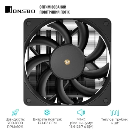 Кулер JONSBO (HX6200D Black)
