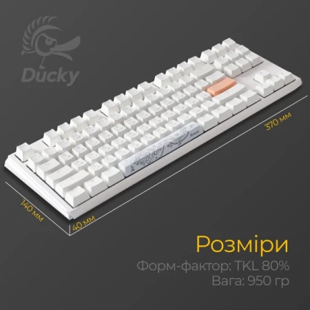 Клавиатура Ducky (DKON2187ST-CUAPXPWWWSC1)