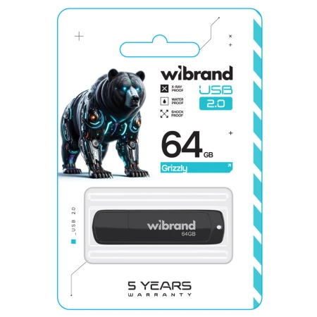 Флеш память USB Wibrand (WI2.0/GR64P3B)