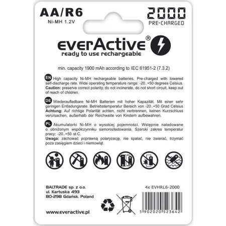 Аккумулятор everActive (EVHRL6-2000)